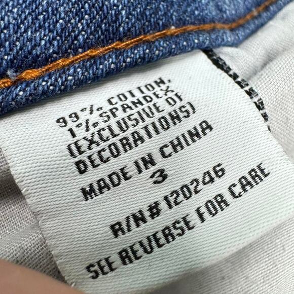 Low Rise Micro Mini Shorts Peace Sign Pocket Design SZ 3 Indie Sleaze Y2k 2010s - Picture 7 of 7